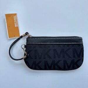 NWT Michael Kors Black Wristlet ****with flaws